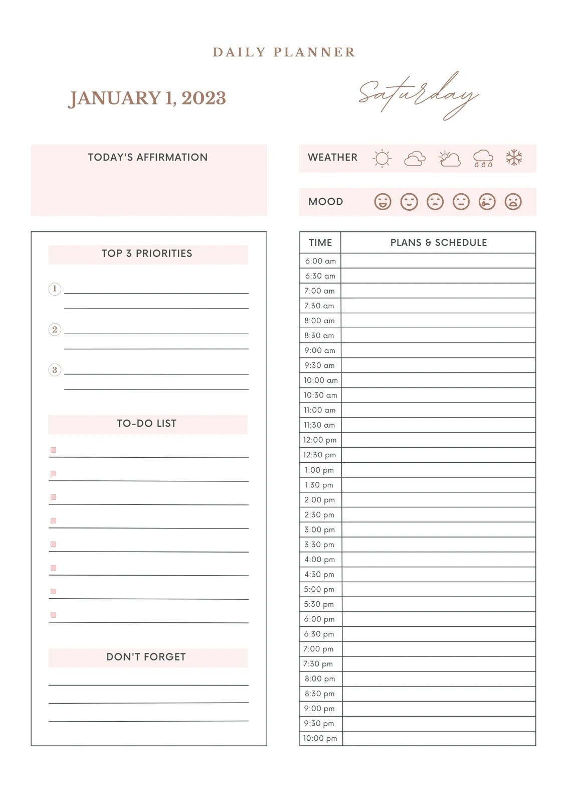 27 Free Planner Printables For Daily Planning, Weekly Planning , And More